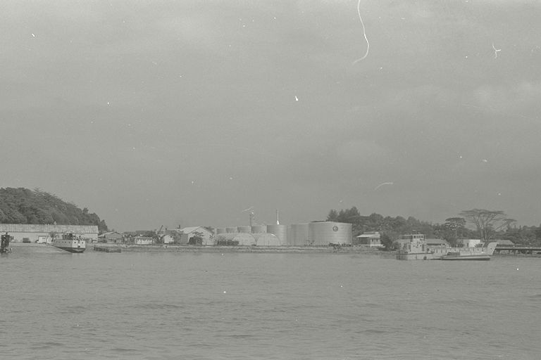 Oil refinery at Pulau Bukom